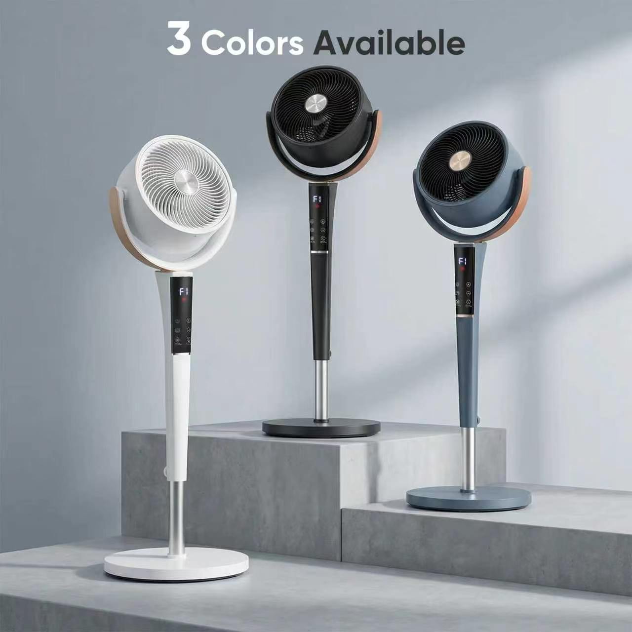 Ultra Quiet Standing Fan with Remote 15 Speed Settings Wide Oscillation Timer Adjustable Airflow